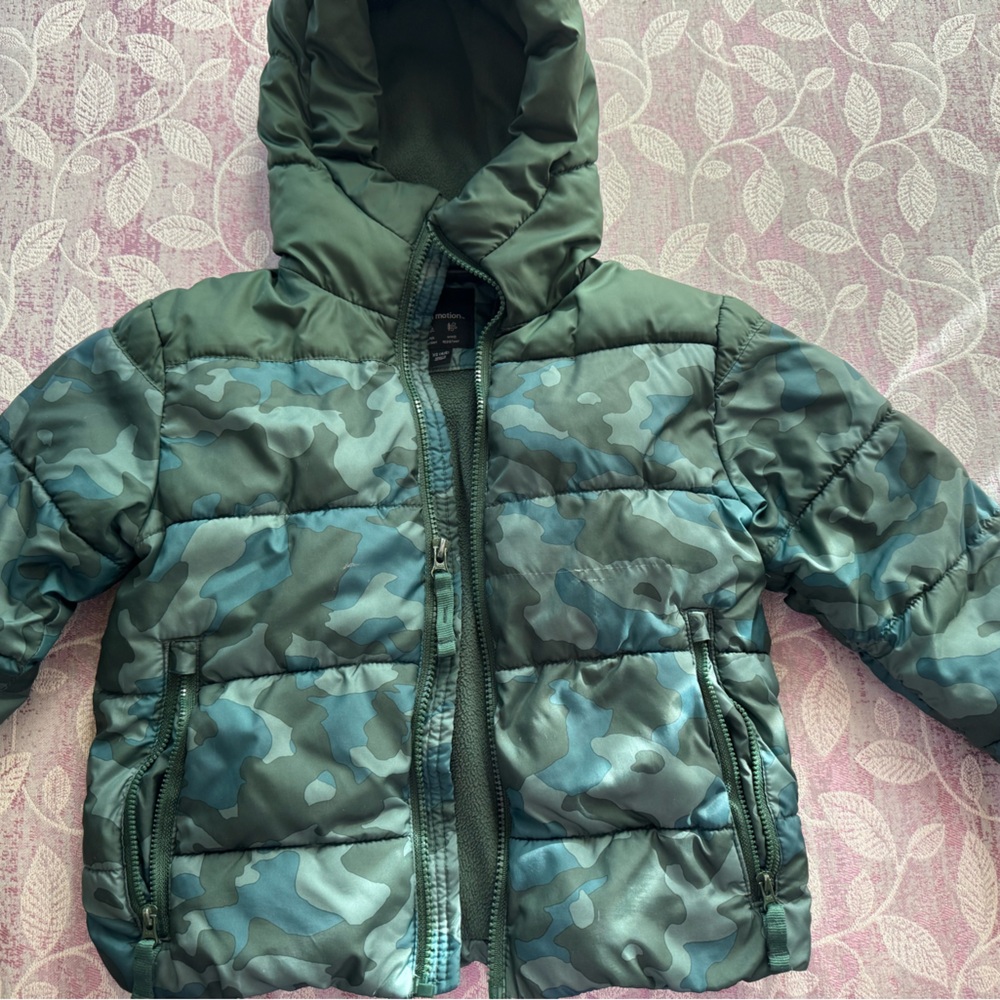 Insulated Winter Coat | Puffer Coat | Hooded | Boys | Thick | Warm | Green